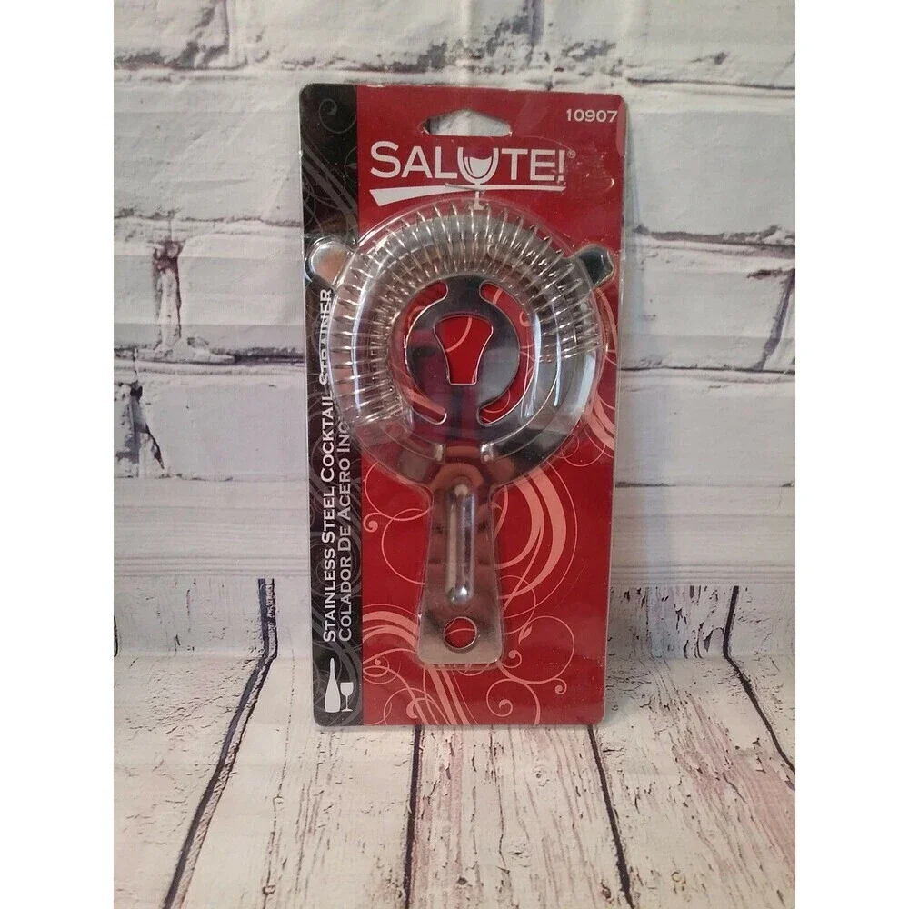 Stainless Steel Hawthorne Cocktail Strainer for Bar, Restaurant, or Home